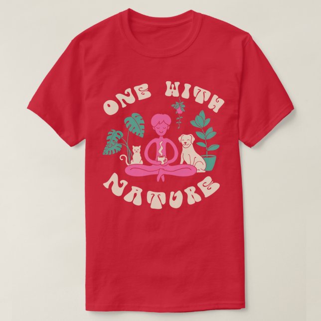 One with Nature  T-Shirt (Design Front)