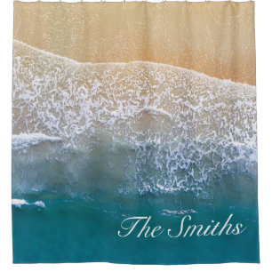 One with the Beach Shower Curtain