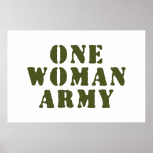 ONE WOMAN ARMY POSTER