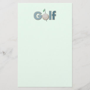 One  Word Golf Stationery