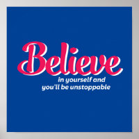 One Word That Say Believe Inspirational Quote