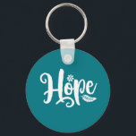 One Word That Say Hope Cursive Calligraphy Key Ring<br><div class="desc">Hope. Inspirational and motivational quote and saying design with positive message and uplifting life slogan. Cool typography art merchandise for those looking for one word that defines your attitude and good vibe. Perfect for those who love funny sarcastic quote, witty humour, sassy attitude and sarcasm. Great Christmas gift and birthday...</div>
