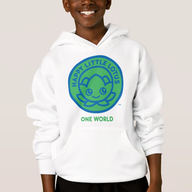 ONE WORLD Hoodie, Happy Little Lotus, HLL_03 (Front)