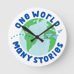 One world many stories round clock