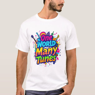 "One World, Many Tunes: A Tribute to Global Music T-Shirt