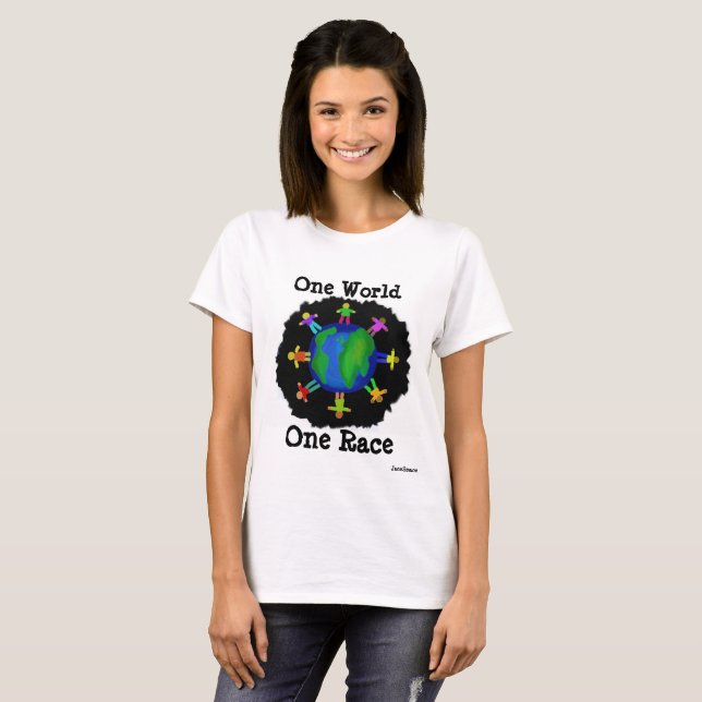 One World, One Race T-Shirt (Front Full)
