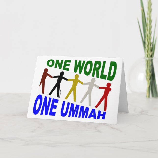One World One Ummah Card (Front)