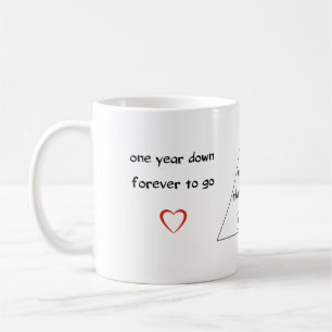 One year anniversary gifts for boyfriend coffee mug