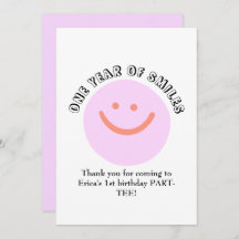 ONE YEAR OF SMILES Birthday Infant add details