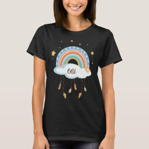 One Year Old 1st Birthday Rainbow T-Shirt