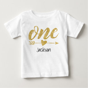 One Year Old Personalised Baby T-Shirt