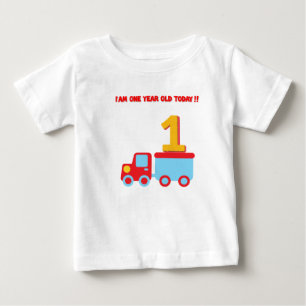 One year old shirt Happy Birthday 