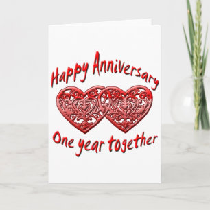 One Year Together Card