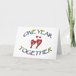 ONE YEAR TOGETHER CARD
