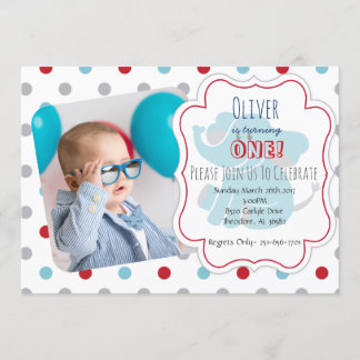 One Years Old Invitation