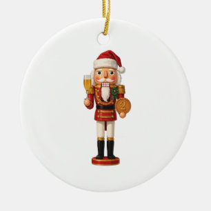 One Years Sober Nutcracker Holiday Celebration Ceramic Tree Decoration