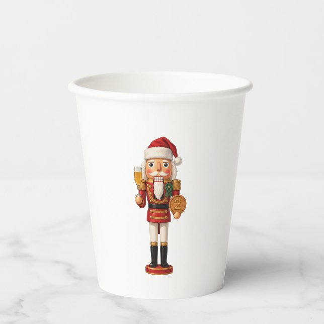 One Years Sober Nutcracker Holiday Celebration   Paper Cups (Front)