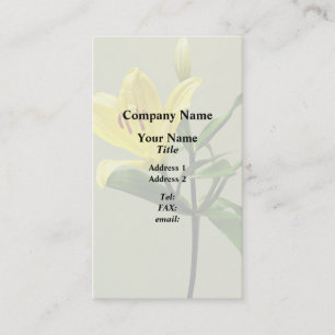One Yellow Lily Business Card