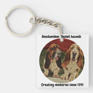 onedamdeer Basset hounds key chain