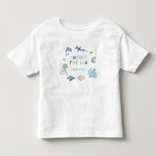 Oneder The Sea 1st Birthday Boy Toddler T-Shirt
