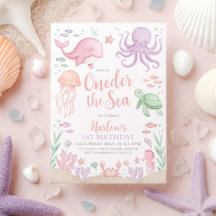 Oneder The Sea 1st Birthday Girl