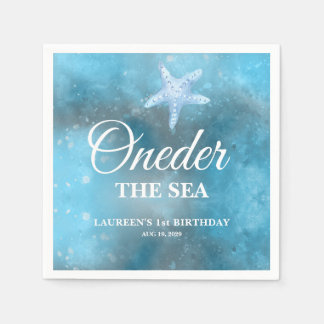 Oneder The Sea 1st Birthday Napkin