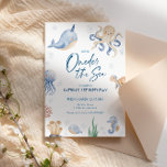 ONEder The Sea 1st Birthday Party Invitation<br><div class="desc">Dive into the celebration with our "ONEder The Sea" 1st Birthday Party Invitation! This charming invitation sets the tone for an under-the-sea adventure, featuring delightful ocean animals and a playful theme perfect for your little one's special day. Capture the essence of the sea with our carefully crafted design, making it...</div>