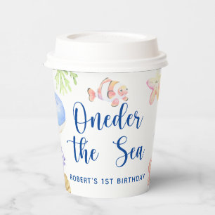 Oneder The Sea 1st Birthday Under The Sea Paper Cups