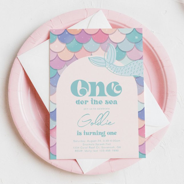 Oneder the Sea Arch Mermaid Invitation (Creator Uploaded)