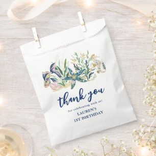 Oneder the Sea Coastal 1st Birthday Favour Bags