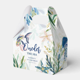 Oneder the Sea Coastal 1st Birthday Favour Box