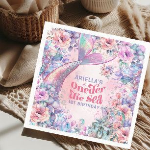 Oneder The Sea Flower Glitter Mermaid Tail Napkin
