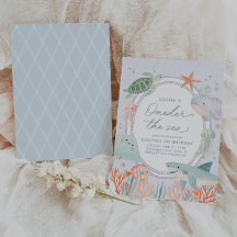 Oneder the Sea Nautical Ocean 1st Birthday