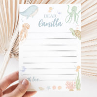 Oneder The Sea Time Capsule Message Card Under Sea