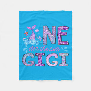 Oneder Under The Sea Gigi 1st Birthday Girl Fleece Blanket
