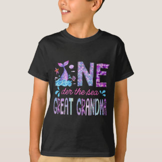 Oneder Under The Sea Great Grandma 1st Birthday T-Shirt