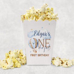 ONEderful 1st Birthday Hot Air Balloon Popcorn Box