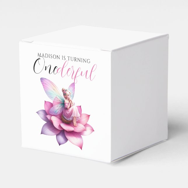 Onederful 1st Birthday Party Favour Box (Front Side)