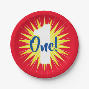 Onederful 1st Birthday Party Paper Plate