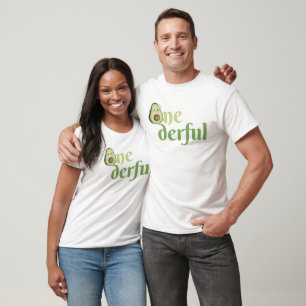 Onederful Avocado 1st Birthday T-Shirt