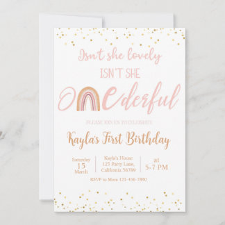 Onederful Birthday Invitation First Birthday party