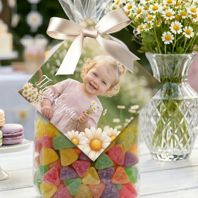ONEderful Daisy Square Photo Favour Tag 1st Bday (Creator Uploaded)