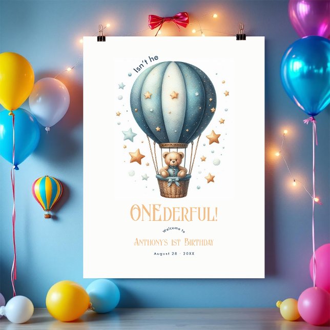 ONEderful First Birthday Welcome Poster (ONEderful First Birthday Welcome Poster)