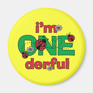 ONEderful Ladybug 1st Birthday Magnet