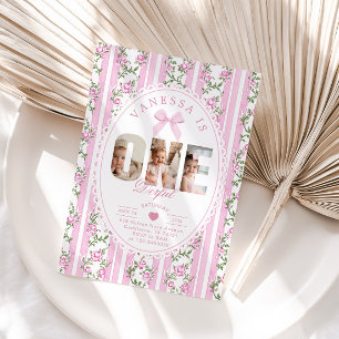 Onederful Love Shack 1st Birthday Photo collage Invitation