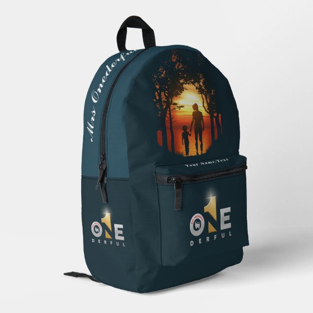 Onederful Parents' Day | Mother's day -   Printed Backpack (Back Corner Left)