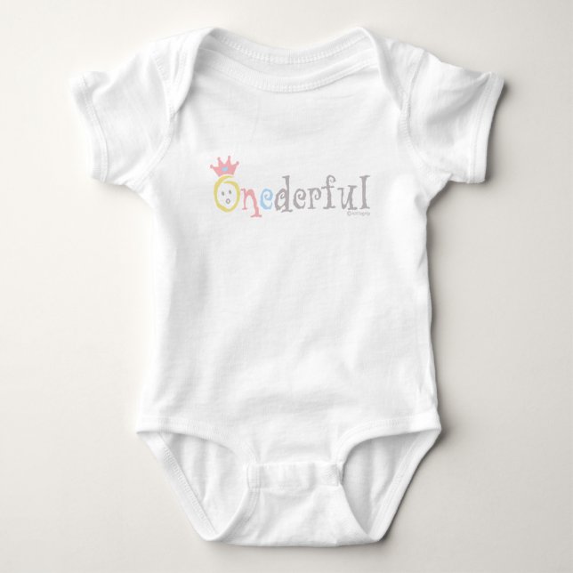 ONEderful (pastel 2) Baby Bodysuit (Front)