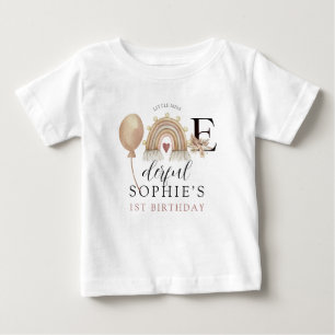 ONEderful Rainbow Girl's Birthday Baby T-Shirt