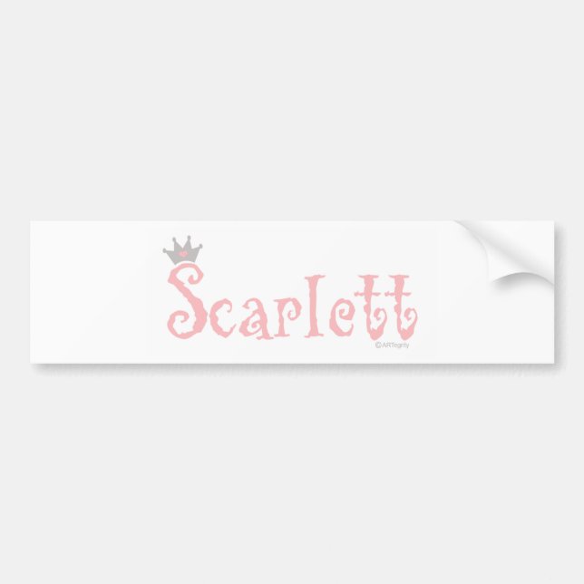 ONEderful Scarlett Bumper Sticker (Front)