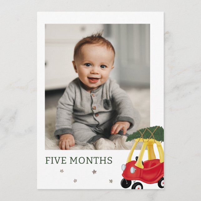 Onederful Time Of The Year Birthday Photo Card (Front)